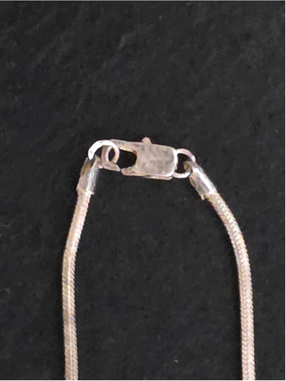RARE 1990s Chanel 925 Sterling Silver Cube Charm Necklace - Picture 5 of 8